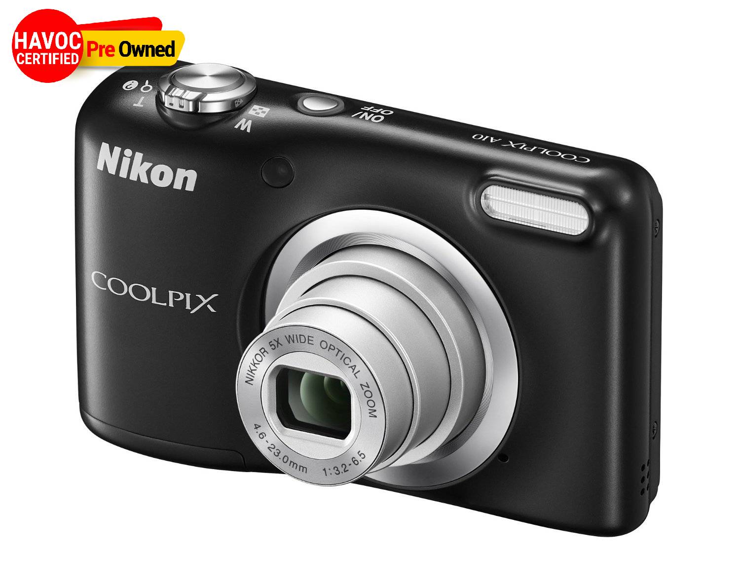 Nikon Coolpix A10 Point and Shoot Digital Camera (Black)-QUALITY PRE OWNED