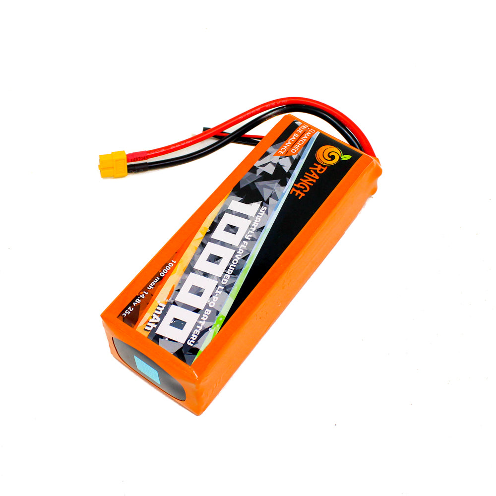 Orange 10000mAh 4S 25C (14.8 V) Lithium Polymer Battery Pack (Li-Po)