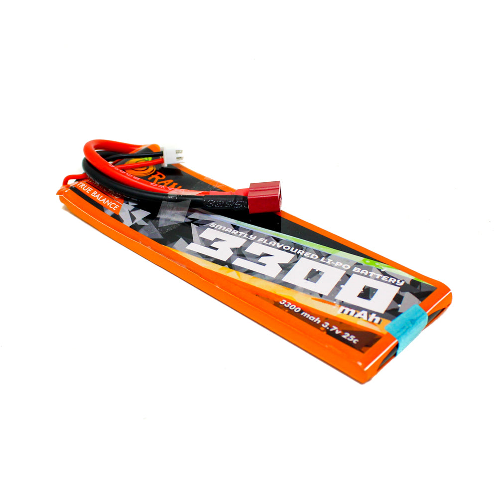 Orange 3300mAh 1S 25C (3.7 V) Lithium Polymer Battery Pack (Li-Po)