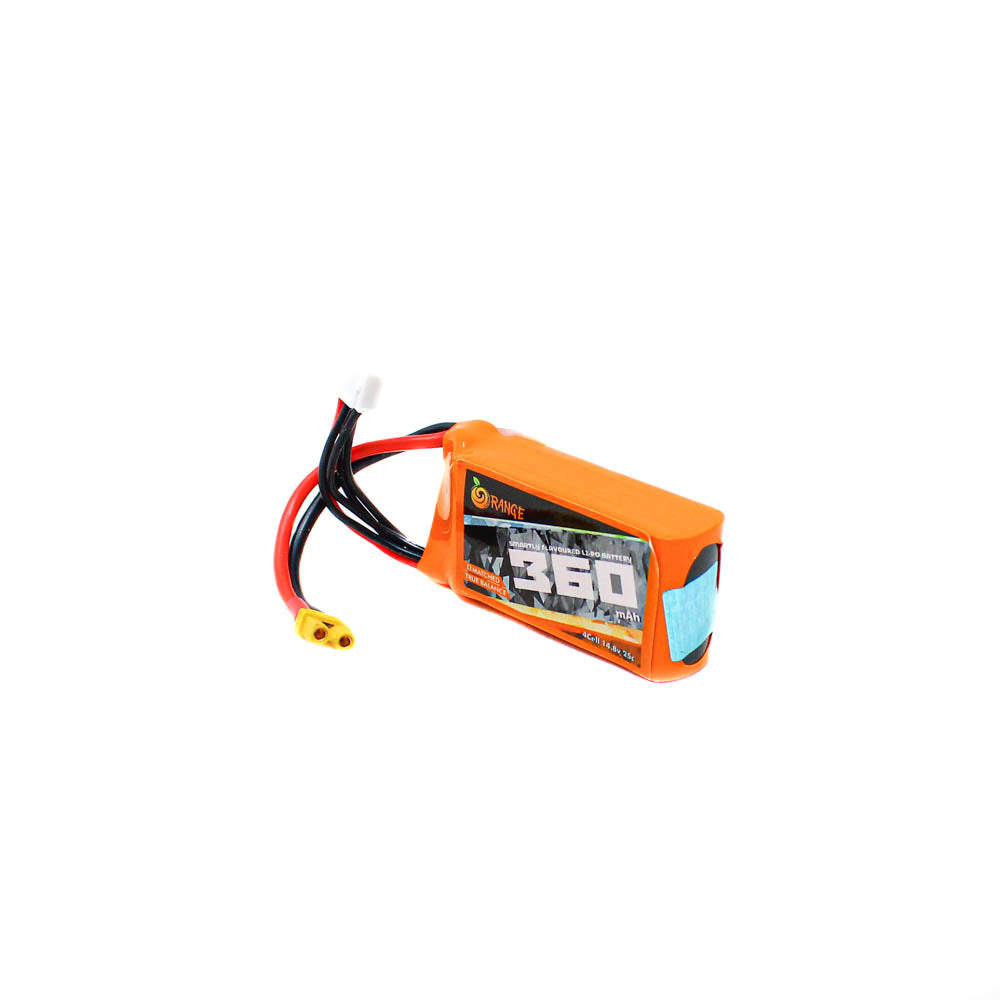 Orange 360mAh 4S 25C (14.8 V) Lithium Polymer Battery Pack (Li-Po)