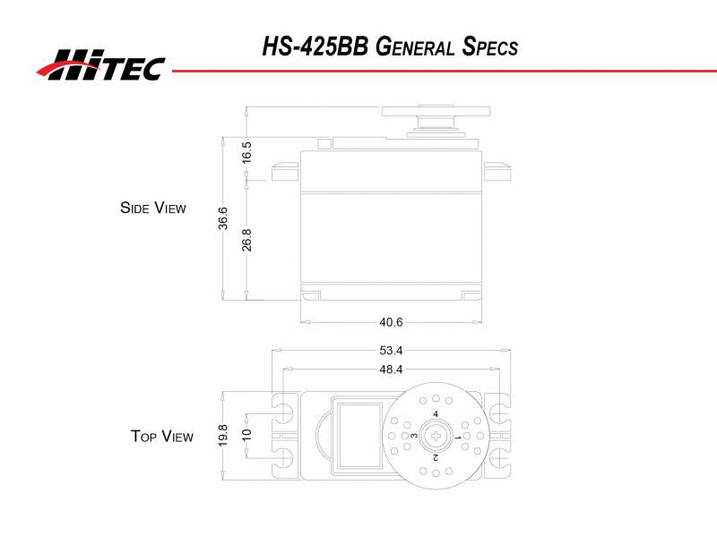 Hitec HS-425BB Standard Deluxe BB U