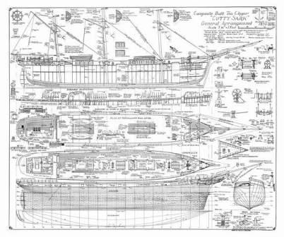ACADEMY CUTTY SARK SHIP 1:350
