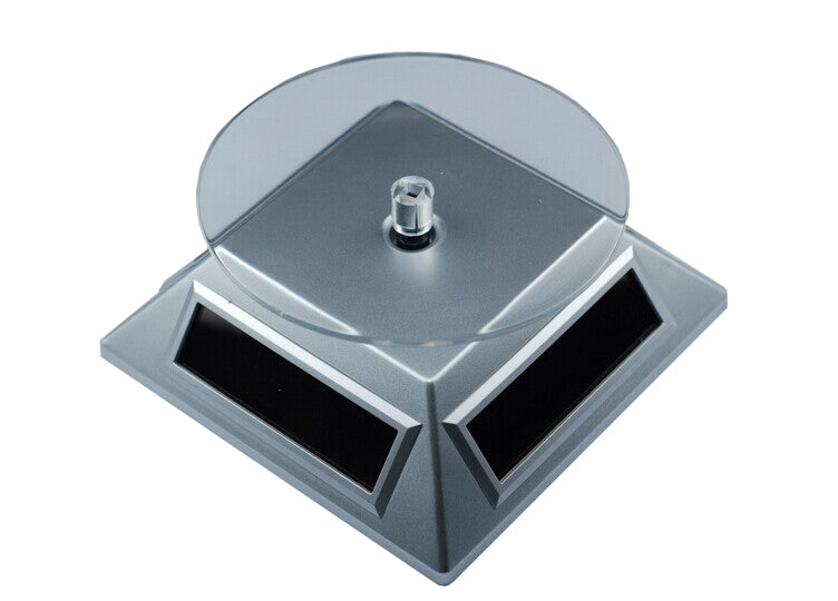 DISPLAY SPINNING BASE SOLAR METAL EARTH