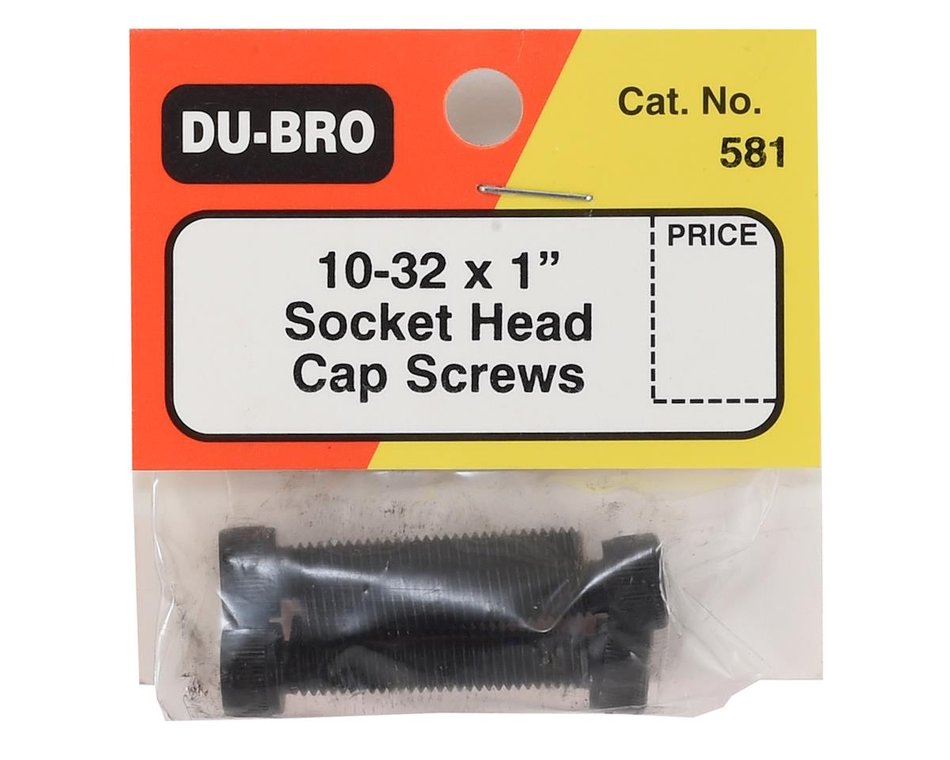 Du-Bro 10-32X1" Socket Head Cap Screws No.581