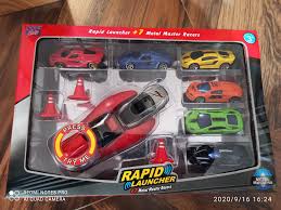 Rapid Launcher Metal Cars 7Pcs No.8277 Diecast