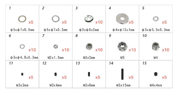 ALIGN T-REX 550-700 Hardware Bag H70109