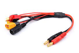 20cm 16AWG Banana Plug to XT60 XT30 DC5.5 T Plug Charger Adapter Cable