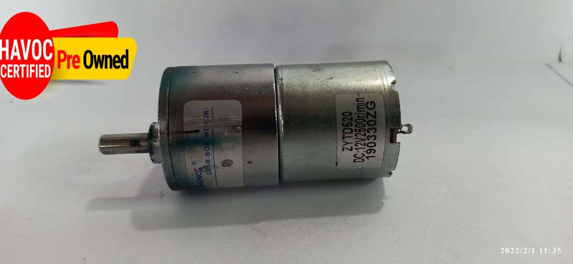 37Mm 12V Dc Gear Box Motor Zytd520 2500Rpm-Quality Pre Owned