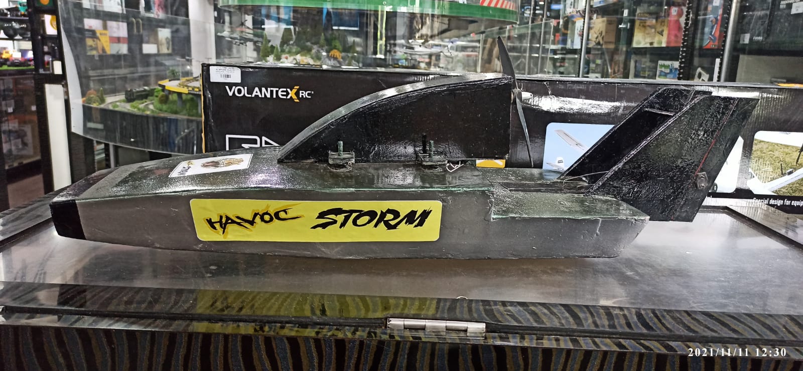 HAVOC STORM RC BOAT BE07 DARK GREEN (QUALITY PRE OWNED)