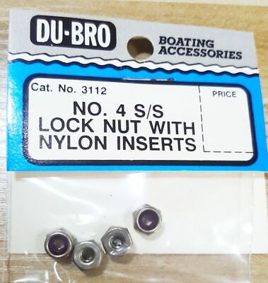 Du-Bro No.4 Lock Nut With Nylon Inserts No.3112
