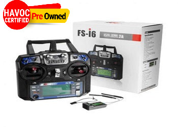 FlySky FS-i6 2.4G 6CH PPM RC Transmitter With FS-iA6B Receiver-Quality Pre Owned