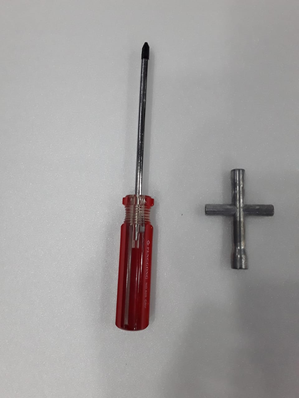 Screw Driver With 4 Way Wrench