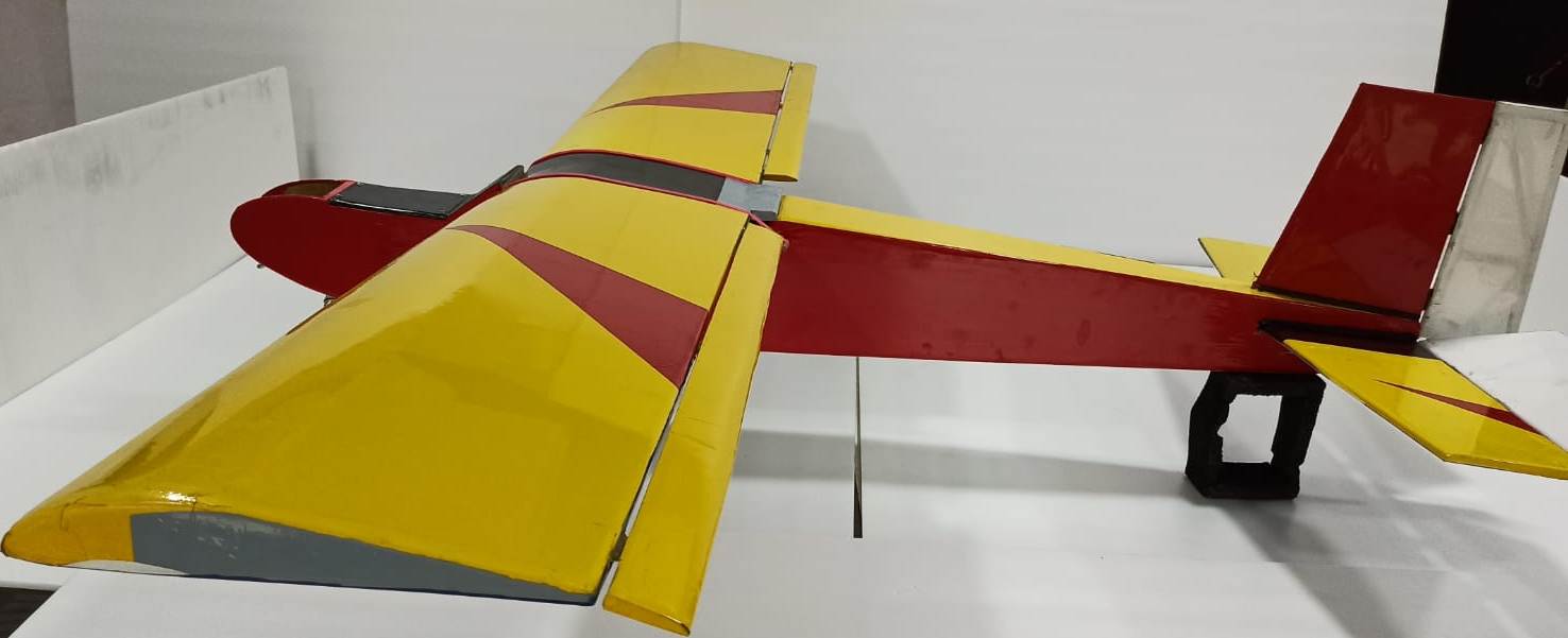 Rc Airplane Trainer 60 Nitro Model Arf-Yellow/Red Arf