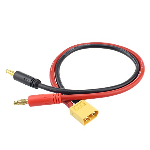 Charge Cable w/ Male XT60 4mm Banana plug 30cm