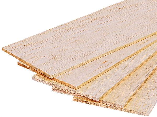 BALSA SHEETS 5mm x 1000mm(Pack of 3pcs)