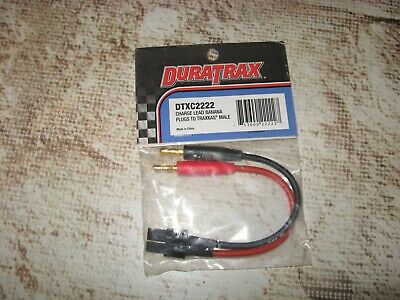 Duratrax Charge Lead Banana Plug To Traxxas Male Dtxc2222