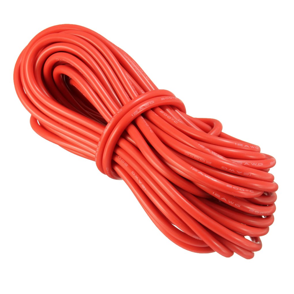 High Quality Ultra Flexible 10AWG Silicone Wire 1meter (Red)