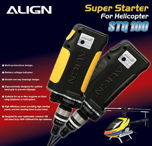 Align Super Starter(For Helicopter) Black (No Battery Inc) Hfsstq06T