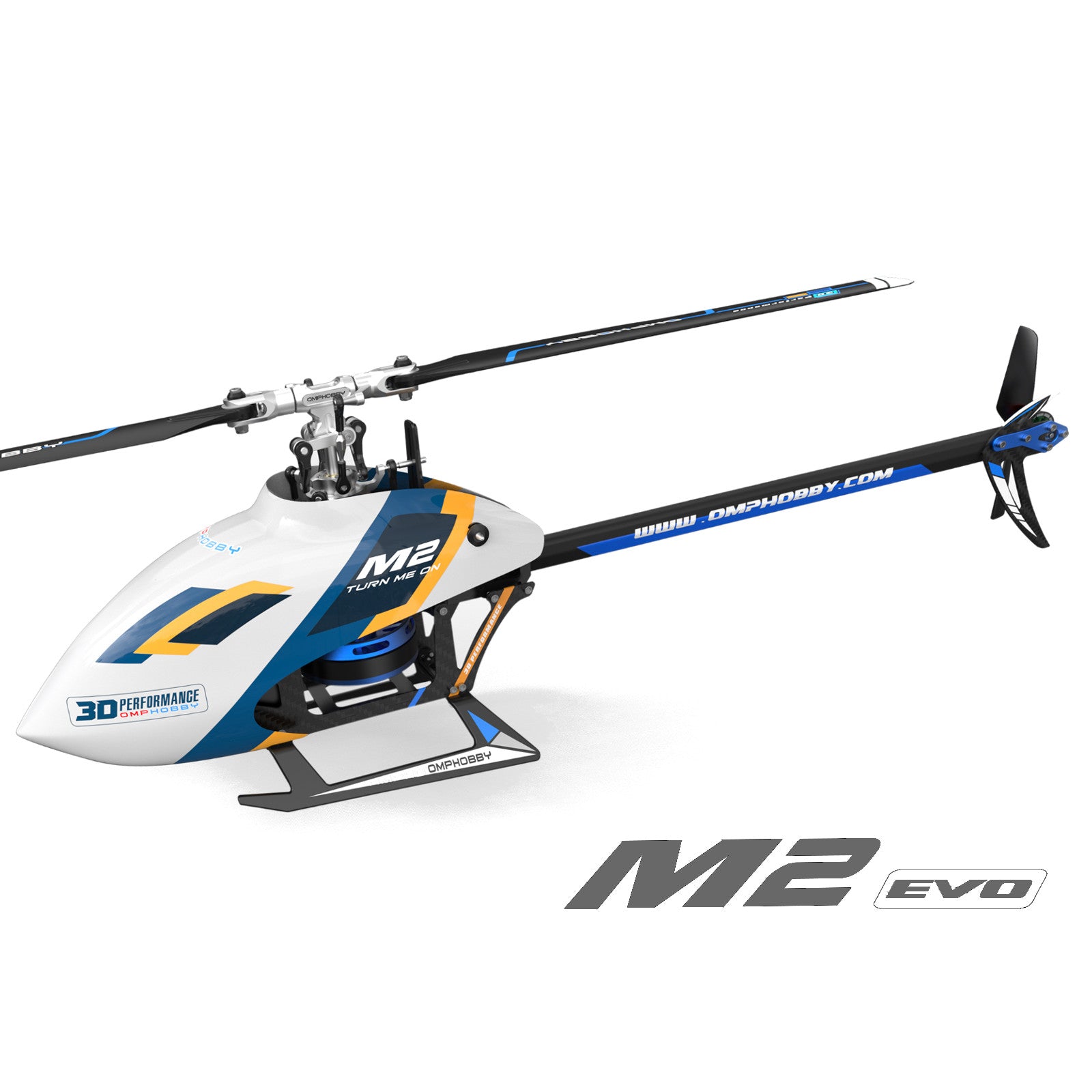 OMP Hobby M2 EVO BNF Electric Helicopter (White)