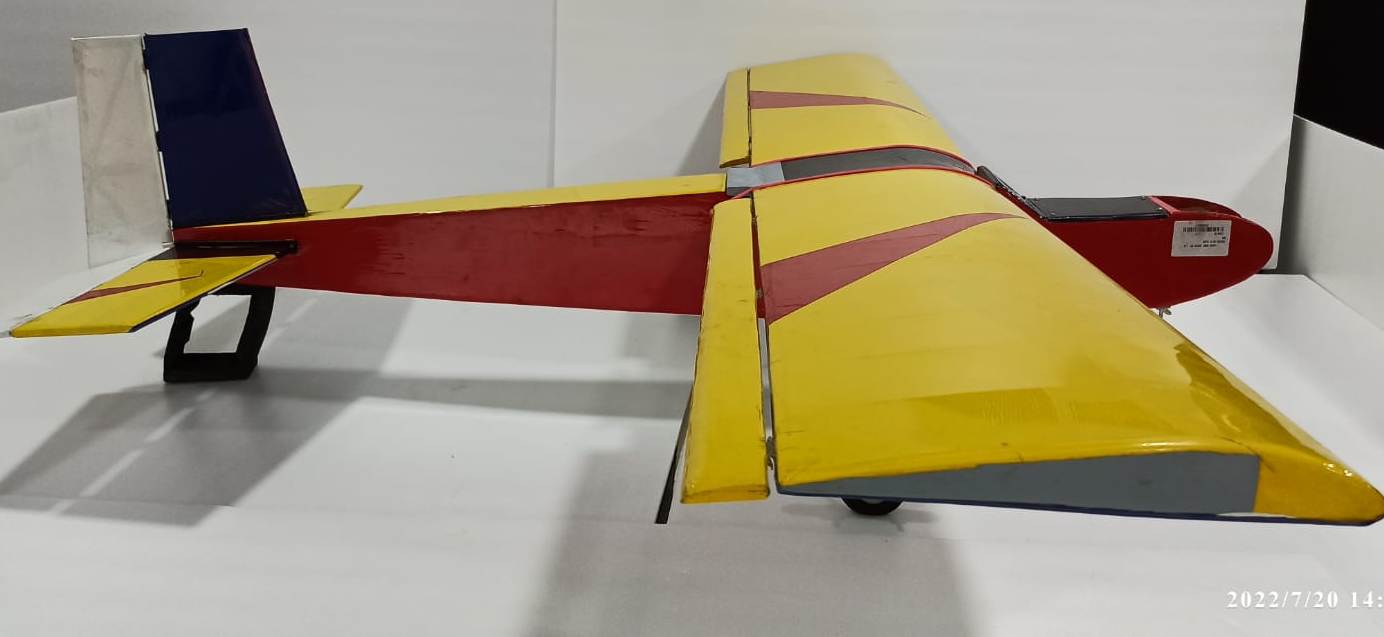 Rc Airplane Trainer 60 Nitro Model Arf-Yellow/Red Arf