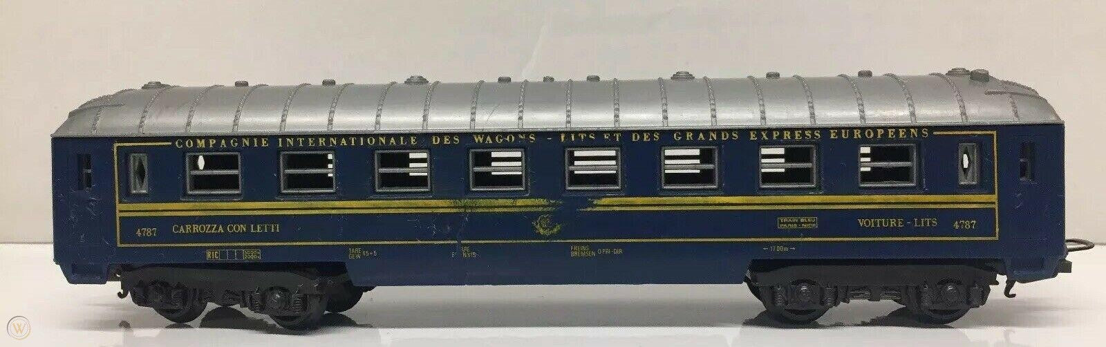 Ho Scale 4787 Carozza Con Letti Voiture Lits Passenger Car - Qualty Pre Owned