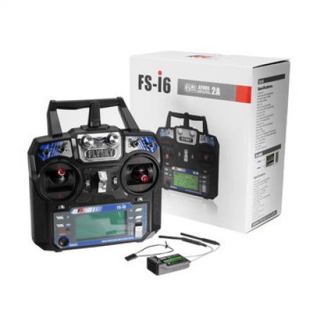 FlySky FS-i6 2.4G 6CH PPM RC Transmitter With FS-iA6B Receiver-Quality Pre Owned