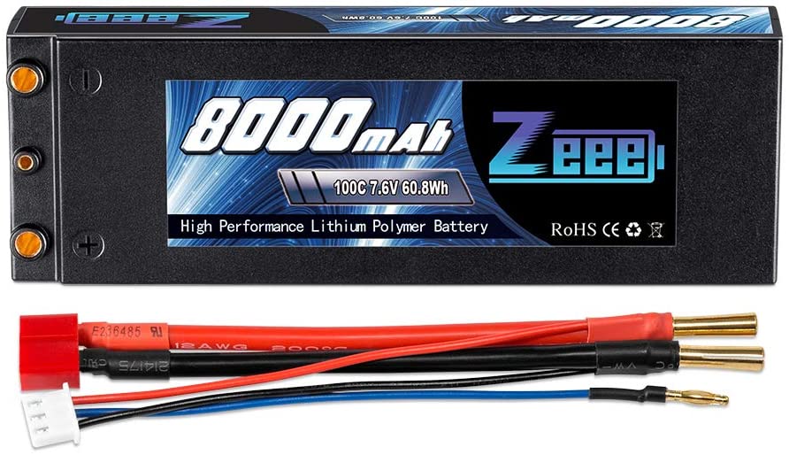 Lipo 7.6V 8000Mah 100C Zeee Power Battery Hardcase (Quality Pre Owned)