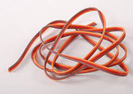 Servo Wire Flat 22AWG 1 meter (R/O/B)