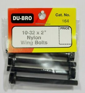 Du-Bro 10-32X2" Nylon Wing Bolts No.164