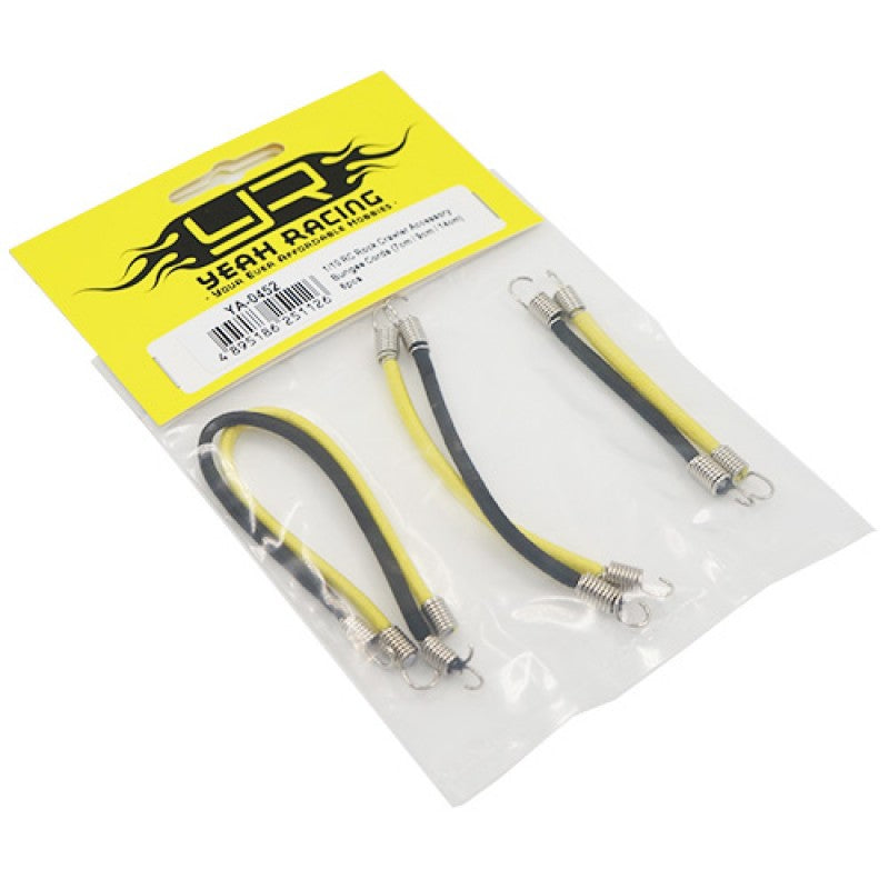 Yeah Racing YA-0452 1/10 Rock Crawler Accessory Bungee Cords 3 Lengths