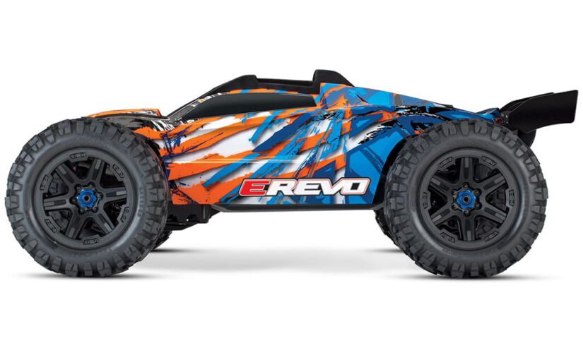 Traxxas E-Revo Vxl 2.0 4Wd Moster Truck Orange Tsm Tqi  2.4Ghz #86086-4