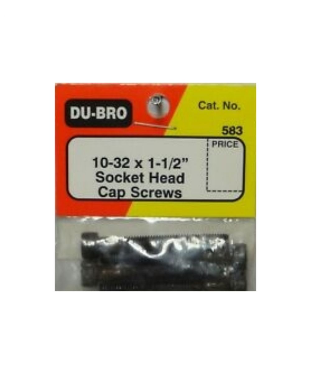 Du-Bro 10-32X1-1/2" Socket Head Cap Screws No.583