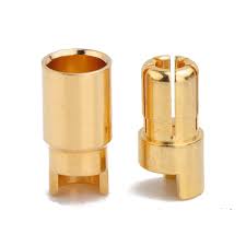 Amass Bullet Connector 6Mm Gold 1Pair