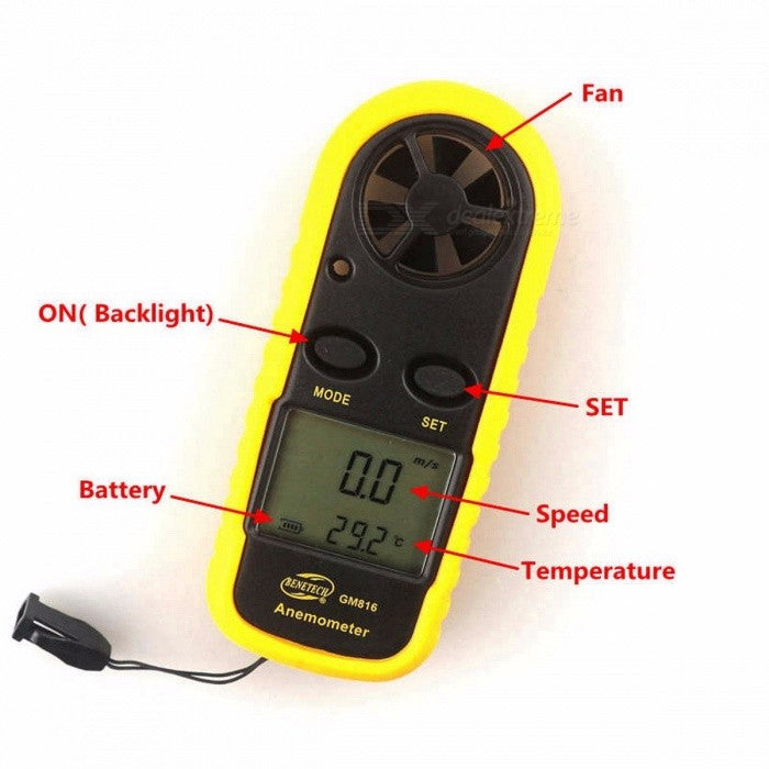 Small Digital Anemomter (Wind Meter)