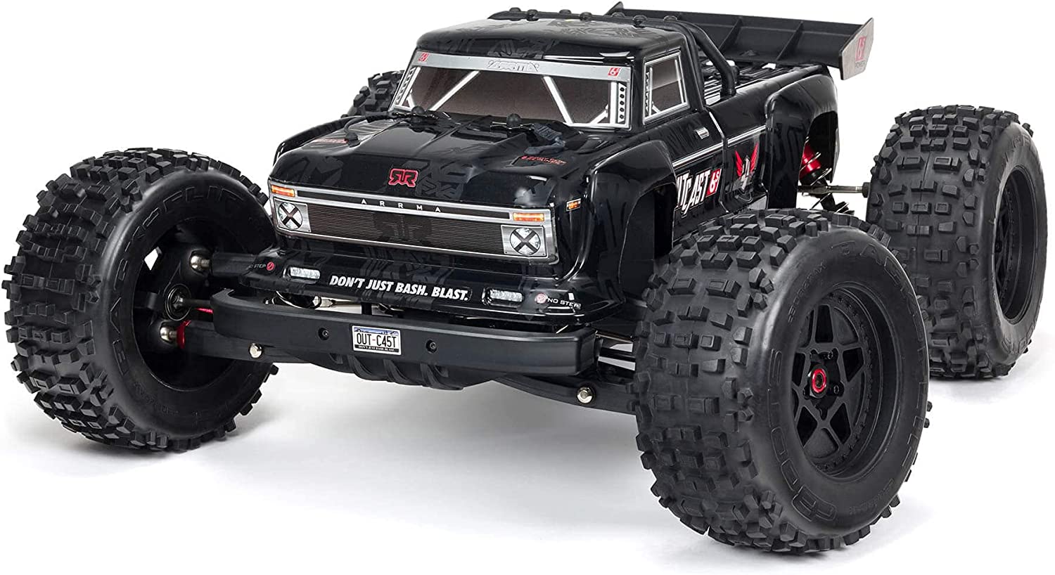 Arrma Outcast 1/8 6S Blx 4Wd Extreme Bash Stunt Truck Rtr, Black #8710