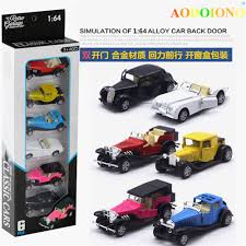 Diecast Vintage Cars 6Pcs Set No.Rs006 1:64 Scale