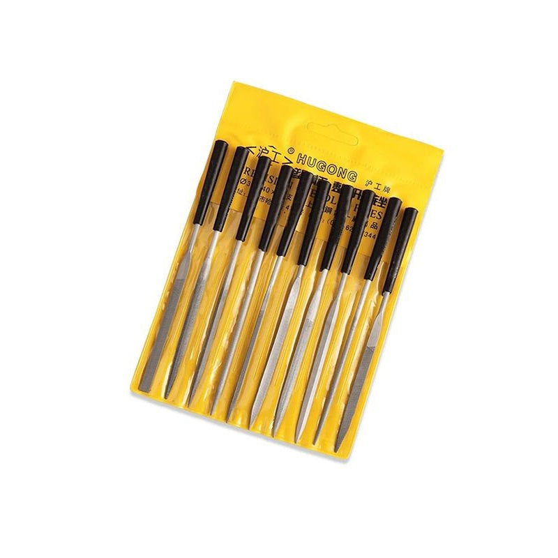 Hugong 10Pcs Precision Needle File Set