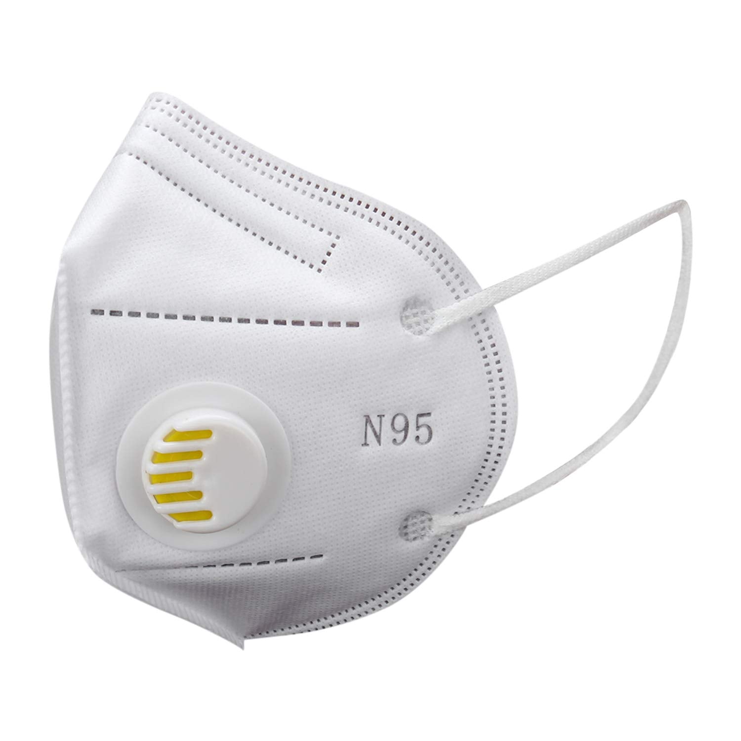 Face Mask with Respirator (White)