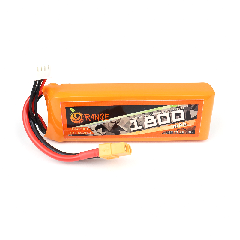 ORANGE 1800mAh 3S 30C (11.1 v) Lithium Polymer Battery Pack (LiPo)