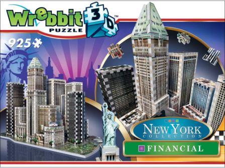 WREBBIT NY FINANCIAL DISTRICT 3D PUZZLE 925 PC