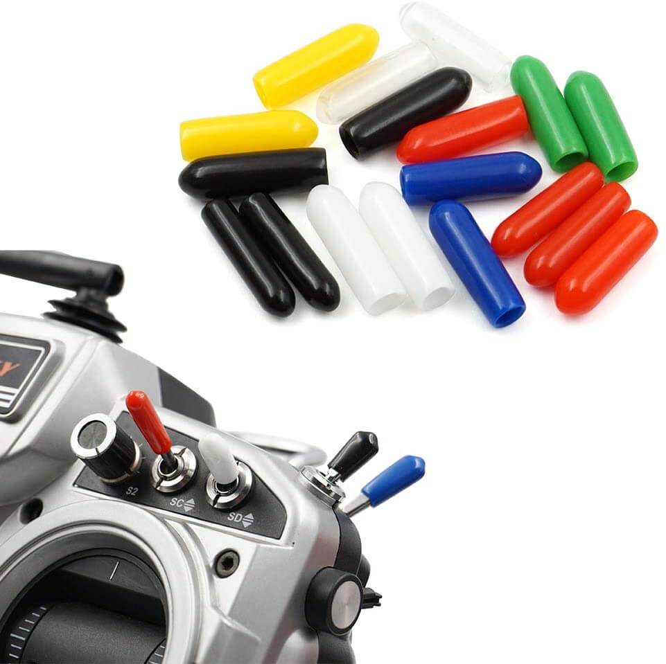 18 Pcs Anti-Slipping Switch Rubber Cap Sheath Cover For Frsky Xpd,Qx7