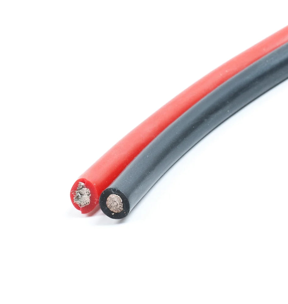 High Quality Ultra Flexible 6AWG Silicone Wire 1m (Black) + 1m (Red)