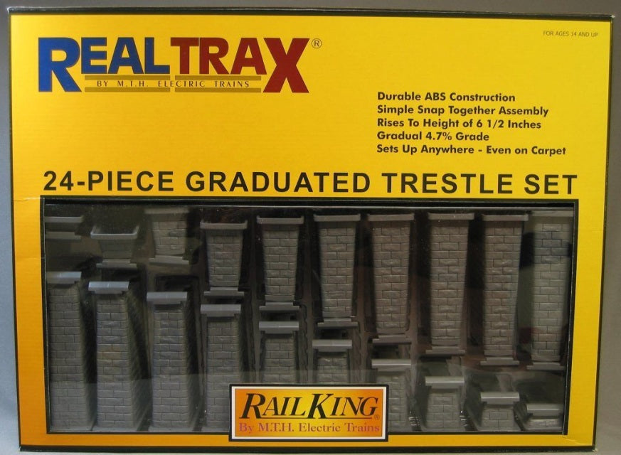Realtrax 24 Piece Graduated Trestle Set 40-1113