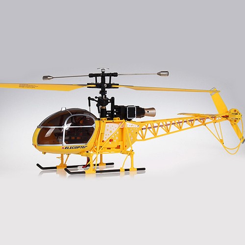 WLtoys V915 2.4GHz 4CH Scale RC Lama Helicopter RTF 6-axis Gyroscope with Remote Controller – Yellow (QUALITY PRE OWNED)