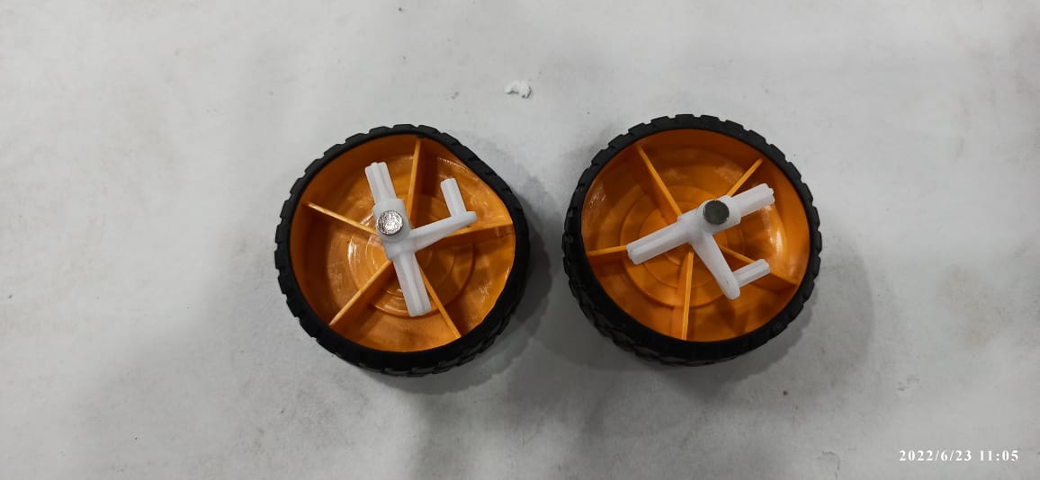 Plastic Wheel 6.5Cm Pack Of 2Pc