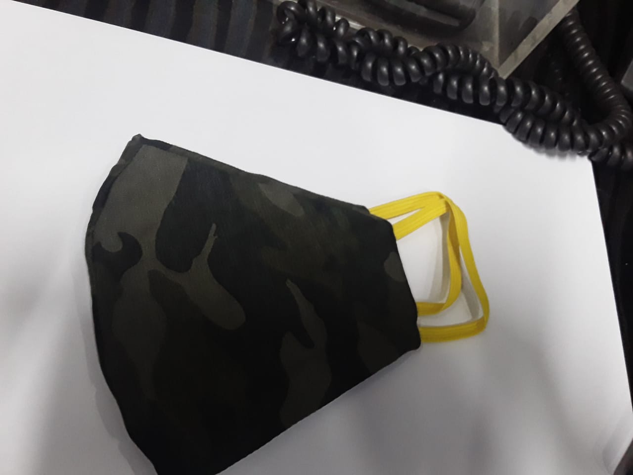 Face mask Camo Army Green Dark Small