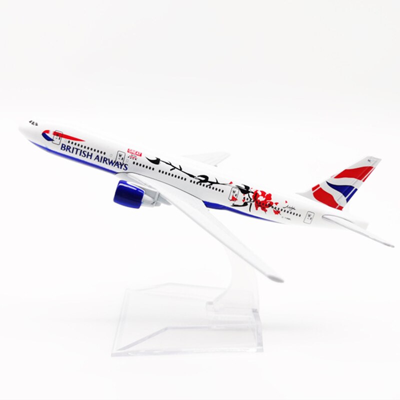 Airplane Diecast Metal Air British Airways B777 16Cm