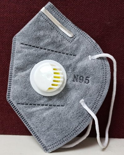 N95 Anti Pollution Reusable Face Mask Respirator grey