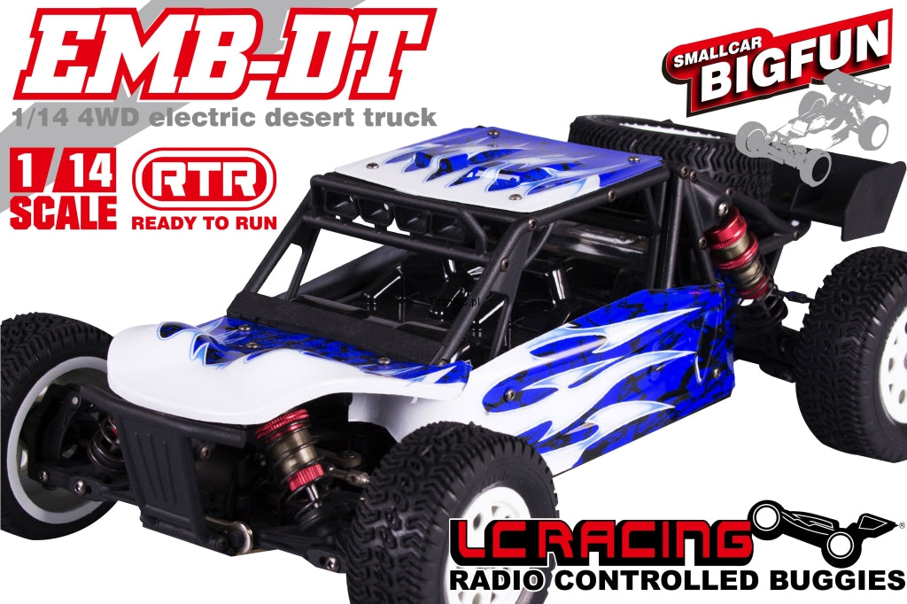 Lc Racing Emb-Dt 1/14 Scale  4Wd Electric Desert Truck Ready To Run With Battery ,Remote