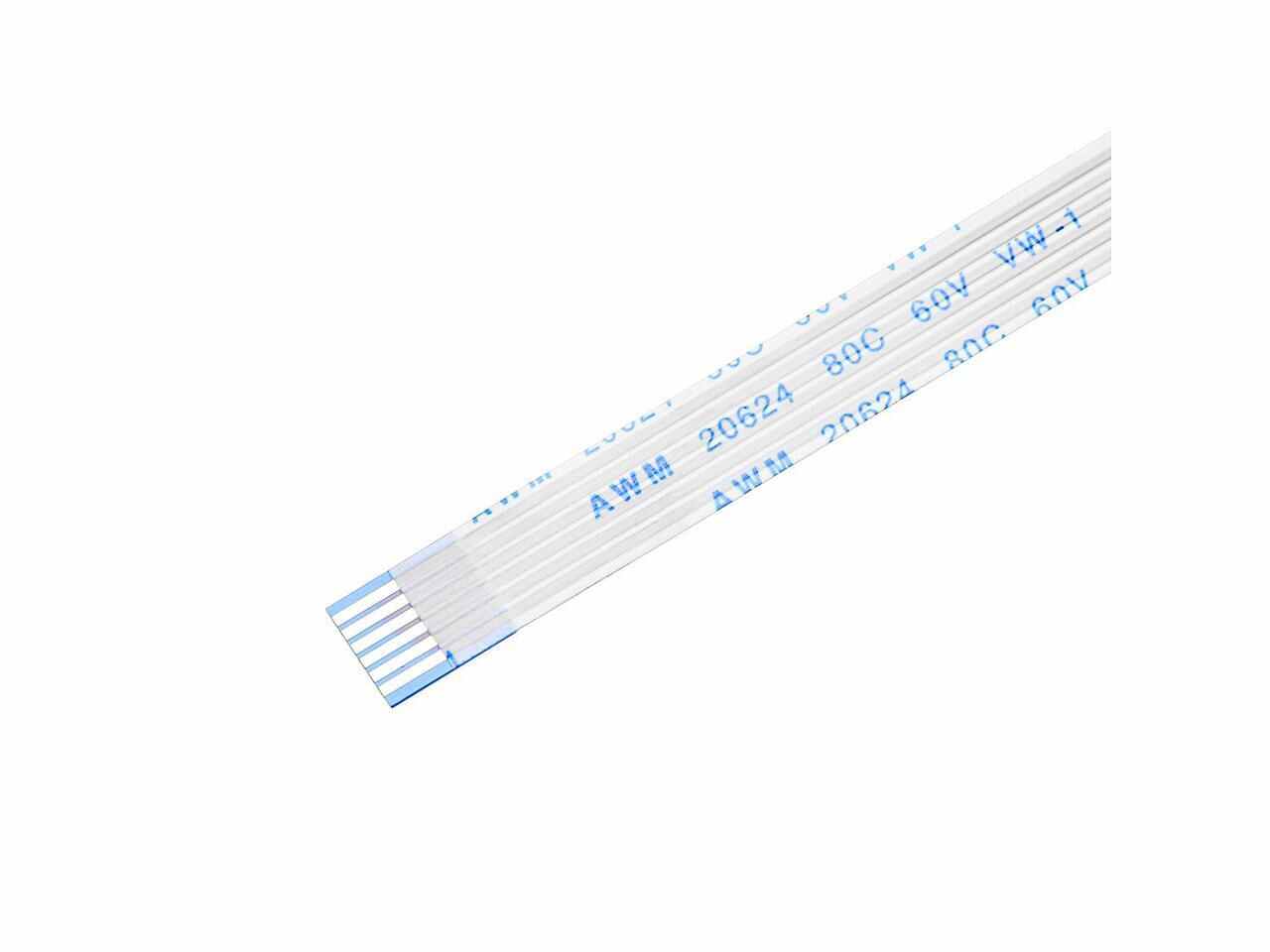 1mm Pitch 6 pin 200mm FPC A-Type Ribbon Flexible Flat Cable (Pack of 2)